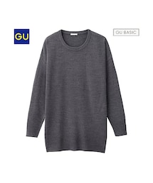 GU | （GU）ボリュームニットチュニック（長袖）Ｂ(トップス)