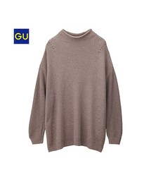 GU | （GU）ボトルネックセーター（長袖）(トップス)