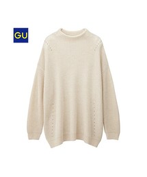 GU | （GU）ボトルネックセーター（長袖）(トップス)