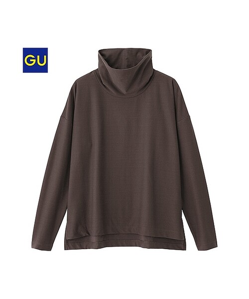 GU(ジーユー)の「(GU)タートルボリュームプルオーバー(長袖)A(WOMEN ⁄ カットソー・レディース・OFF WHITE/NAVY/BLACK/DARK BROWN・L/S/M/XL)」の3枚目の写真