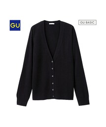 GU | （GU）カシミヤタッチＶネックカーディガン（長袖）Ａ(ジャケット/アウター)