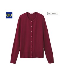 GU | （GU）カシミヤタッチクルーネックカーディガン（長袖）(ジャケット/アウター)