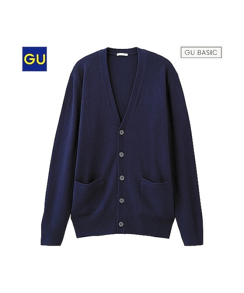 GU（ジーユー）の「（GU）カシミヤタッチカーディガン（長袖）（MEN