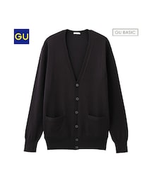 GU | （GU）レーヨンナイロンＶネックカーディガン（長袖）(トップス)
