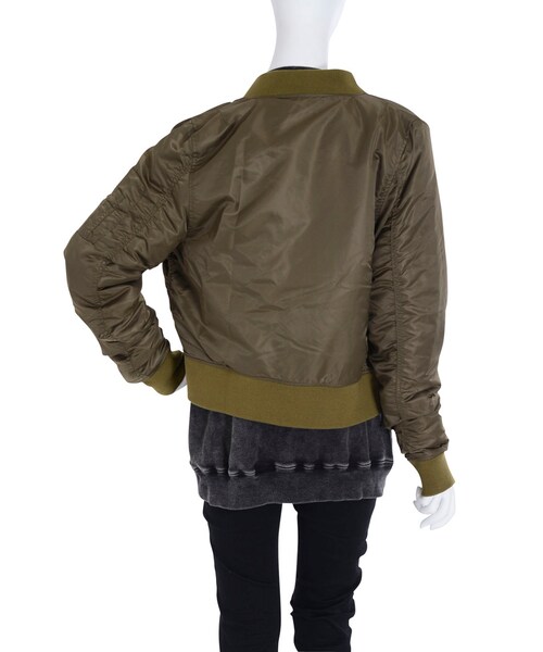 jouetie（ジュエティ）の「BASIC MA-1（ジャケット/アウター・レディース・オフホワイト/ブラック/ベージュ/カーキ）」の9枚目の写真