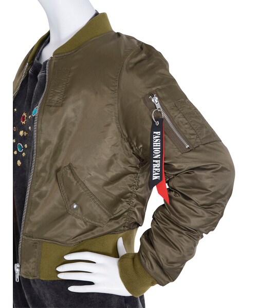 jouetie（ジュエティ）の「BASIC MA-1（ジャケット/アウター・レディース・オフホワイト/ブラック/ベージュ/カーキ）」の11枚目の写真