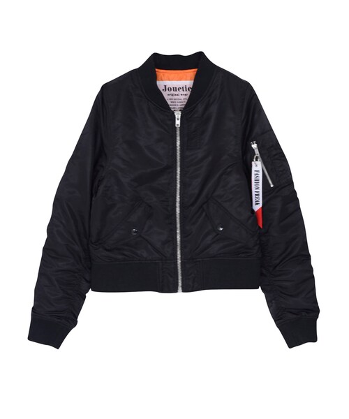 jouetie（ジュエティ）の「BASIC MA-1（ジャケット/アウター・レディース・オフホワイト/ブラック/ベージュ/カーキ）」の2枚目の写真