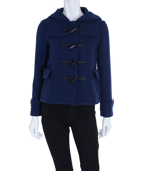 MERCURYDUO（マーキュリーデュオ）の「【DUO】 ショートダッフルコート（ジャケット/アウター・レディース・ベビーピンク/アイスブルー/ネイビー/ベージュ）」の4枚目の写真