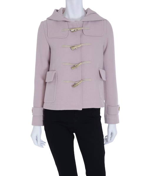 MERCURYDUO（マーキュリーデュオ）の「【DUO】 ショートダッフルコート（ジャケット/アウター・レディース・ベビーピンク/アイスブルー/ネイビー/ベージュ）」の3枚目の写真