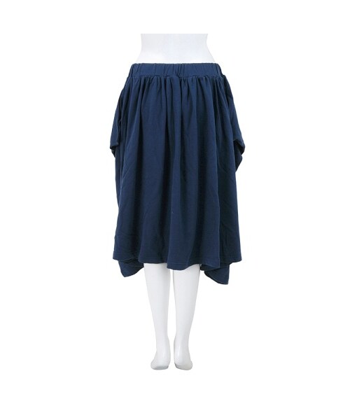 mercibeaucoup,（メルシーボークー）の「メルシーボークー、 / Ｂ：カクスカ / スカート（スカート・レディース・blue/gray/black・01）」の6枚目の写真