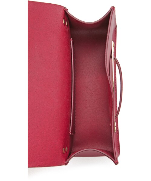Sophie Hulme（ソフィーヒュルム）の「Sophie Hulme Nano Envelope Bag（クラッチバッグ・レディース・Red/Oxblood・One Size）」の10枚目の写真
