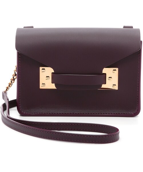 Sophie Hulme（ソフィーヒュルム）の「Sophie Hulme Nano Envelope Bag（クラッチバッグ・レディース・Red/Oxblood・One Size）」の2枚目の写真