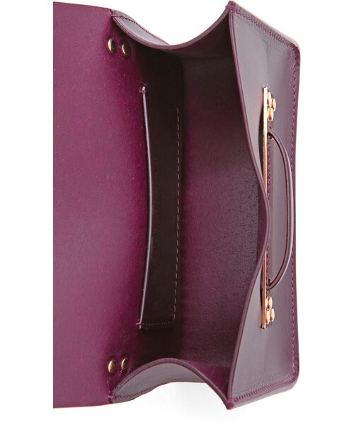 Sophie Hulme（ソフィーヒュルム）の「Sophie Hulme Nano Envelope Bag（クラッチバッグ・レディース・Red/Oxblood・One Size）」の8枚目の写真