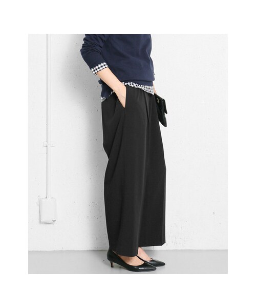 URBAN RESEARCH DOORS（アーバンリサーチドアーズ）の「ポリエステルイージーワイドパンツ（パンツ・レディース・NAVY/BLACK・36/38）」の7枚目の写真
