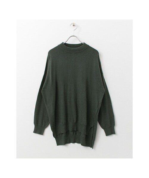 KBF(ケイビーエフ)の「クルーネックWIDEニット(トップス・レディース・T.GRAY/PURPLE/ASH GREEN/NAVY・one)」の4枚目の写真