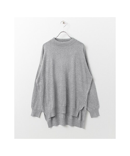 KBF(ケイビーエフ)の「クルーネックWIDEニット(トップス・レディース・T.GRAY/PURPLE/ASH GREEN/NAVY・one)」の1枚目の写真