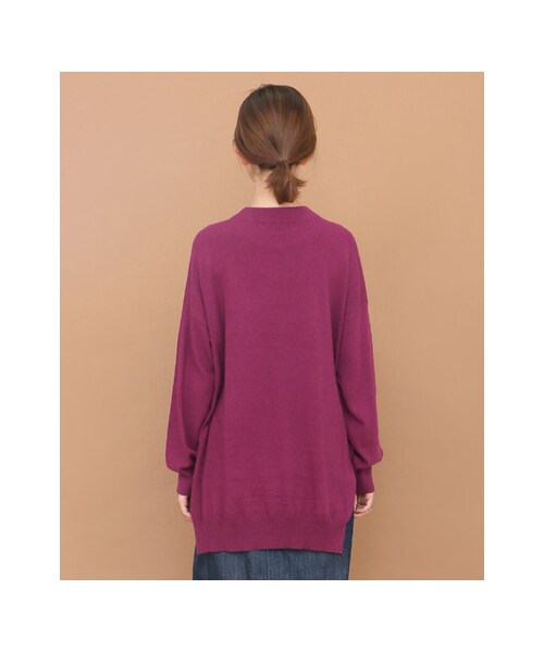 KBF(ケイビーエフ)の「クルーネックWIDEニット(トップス・レディース・T.GRAY/PURPLE/ASH GREEN/NAVY・one)」の20枚目の写真