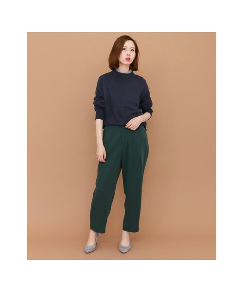 KBF(ケイビーエフ)の「クルーネックWIDEニット(トップス・レディース・T.GRAY/PURPLE/ASH GREEN/NAVY・one)」の14枚目の写真