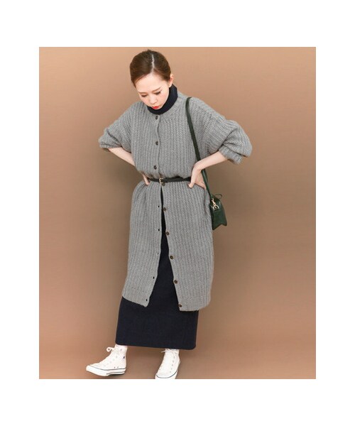 KBF - capra★KBF モヘア2wayロングカーディガン KBF（ケイビーエフ）の「モヘヤ2WAYロングカーディガン（）」 - WEAR
