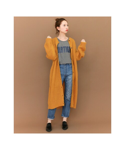 KBF - capra★KBF モヘア2wayロングカーディガン KBF（ケイビーエフ）の「モヘヤ2WAYロングカーディガン（）」 - WEAR