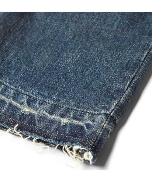 BALMAIN(バルマン)の「Balmain Slim-Fit Distressed Stretch-Denim Biker Jeans(デニムパンツ・メンズ・Blue・30/31/32/33/34)」の4枚目の写真