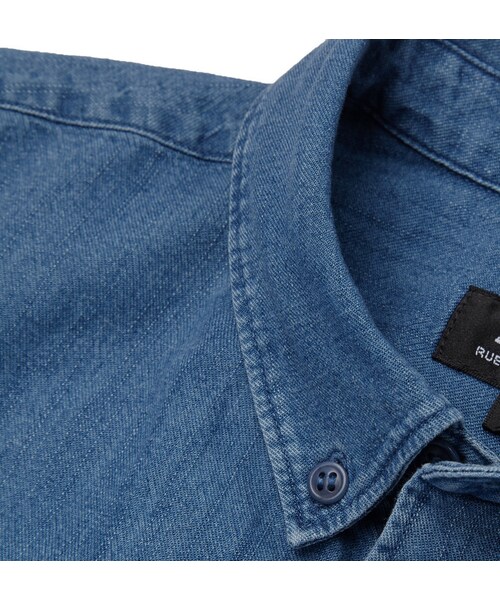 A.P.C.(アーペーセー)の「A.P.C. Button-Down Collar Denim Shirt(シャツ/ブラウス・メンズ・Blue・XS/S/M/L/XL)」の7枚目の写真