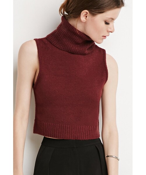 FOREVER 21(フォーエバー トゥエンティーワン)の「FOREVER 21 Turtle Neck Sweater Vest(ニット/セーター・レディース・Black/Brown/Beige・X-Small/Small/Medium/Large)」の7枚目の写真