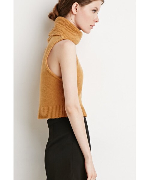 FOREVER 21(フォーエバー トゥエンティーワン)の「FOREVER 21 Turtle Neck Sweater Vest(ニット/セーター・レディース・Black/Brown/Beige・X-Small/Small/Medium/Large)」の10枚目の写真