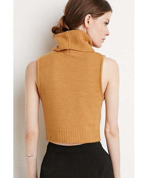 FOREVER 21(フォーエバー トゥエンティーワン)の「FOREVER 21 Turtle Neck Sweater Vest(ニット/セーター・レディース・Black/Brown/Beige・X-Small/Small/Medium/Large)」の5枚目の写真