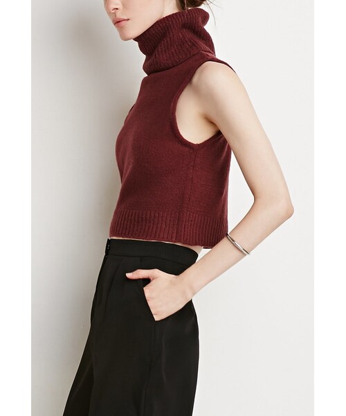 FOREVER 21(フォーエバー トゥエンティーワン)の「FOREVER 21 Turtle Neck Sweater Vest(ニット/セーター・レディース・Black/Brown/Beige・X-Small/Small/Medium/Large)」の6枚目の写真