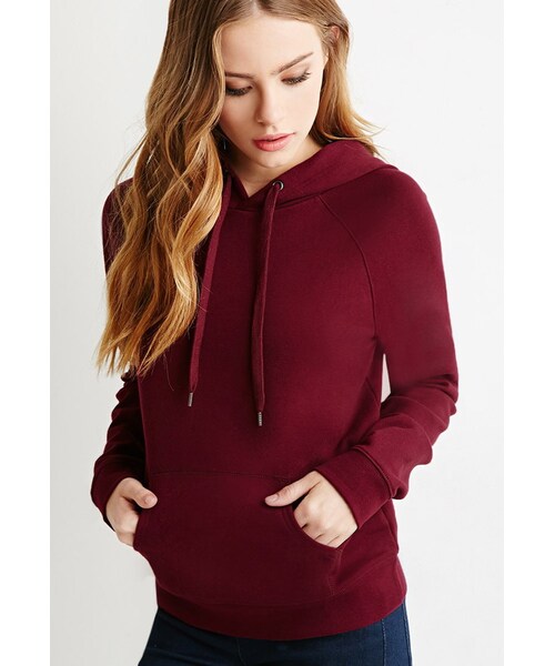 FOREVER 21(フォーエバー トゥエンティーワン)の「FOREVER 21 Classic Fleece Hoodie(スウェット・レディース・Black/Pink/Red/Blue・Small/Medium/Large)」の5枚目の写真