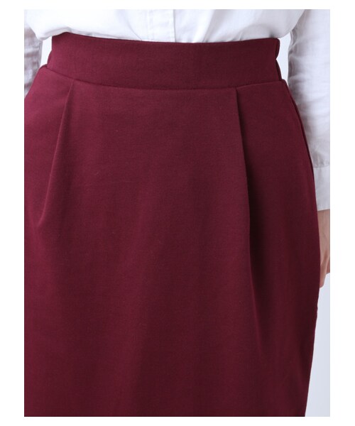 earth music&ecology（アースミュージックアンドエコロジー）の「タイトスカート（スカート・杢グレー/ブラック/ボルドー/カーキ/ダークグリーン・S/M）」の9枚目の写真