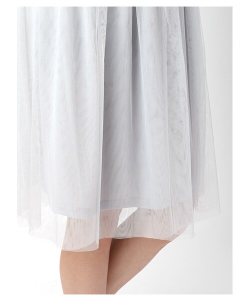 earth music&ecology（アースミュージックアンドエコロジー）の「ミディチュールスカート（スカート・アイボリー/ライトグレー/ブラック・F）」の8枚目の写真