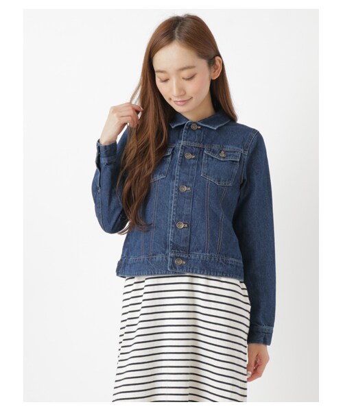 Green Parks(グリーンパークス)の「Aジージャン(ジャケット/アウター・インディゴ/ダークインディゴ・M/L)」の1枚目の写真