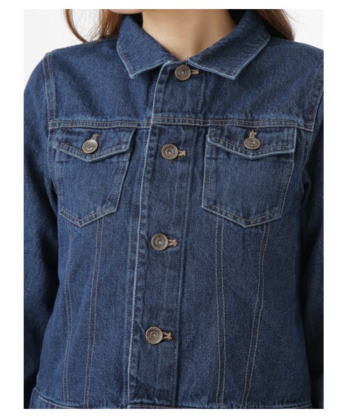 Green Parks(グリーンパークス)の「Aジージャン(ジャケット/アウター・インディゴ/ダークインディゴ・M/L)」の6枚目の写真