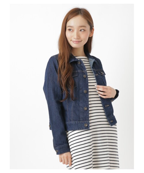 Green Parks(グリーンパークス)の「Aジージャン(ジャケット/アウター・インディゴ/ダークインディゴ・M/L)」の2枚目の写真