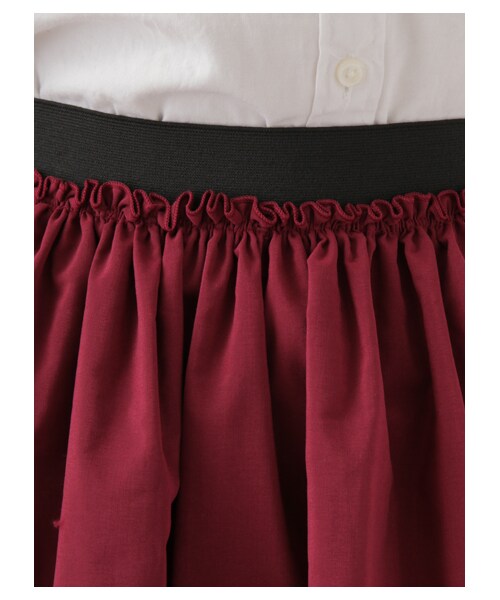 E hyphen world gallery（イーハイフンワールドギャラリー）の「・ひざ丈ギャザースカート（スカート・ブラック/レッド/ベージュ/ブラウン/カーキ/ネイビー・F）」の11枚目の写真