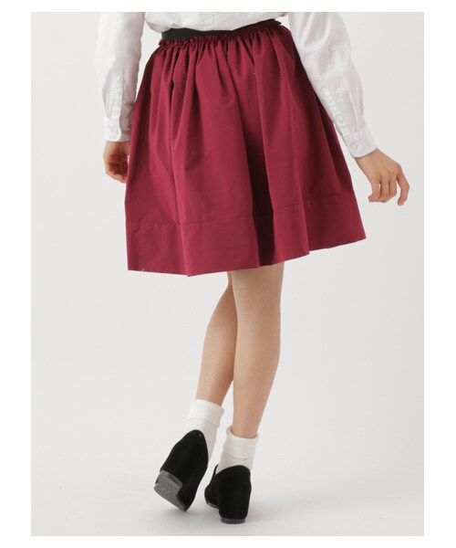 E hyphen world gallery（イーハイフンワールドギャラリー）の「・ひざ丈ギャザースカート（スカート・ブラック/レッド/ベージュ/ブラウン/カーキ/ネイビー・F）」の9枚目の写真