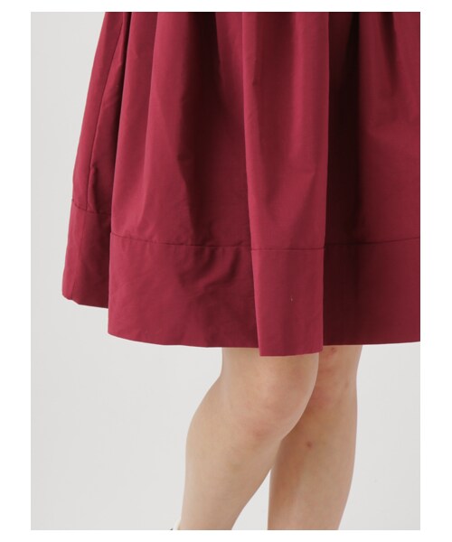 E hyphen world gallery（イーハイフンワールドギャラリー）の「・ひざ丈ギャザースカート（スカート・ブラック/レッド/ベージュ/ブラウン/カーキ/ネイビー・F）」の12枚目の写真