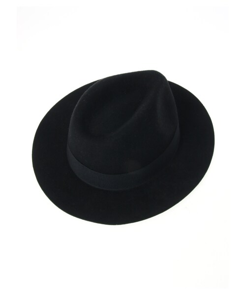 E hyphen world gallery(イーハイフンワールドギャラリー)の「ツバ長フェルトハット(帽子・ブラック/キャメル・F)」の5枚目の写真