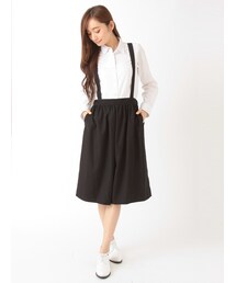 E hyphen world gallery | 【Special Price】サスペンダー付ギャザーパンツ(パンツ)