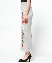 mame（マメ）の「mame 刺繍スウェットタイトスカート（スカート