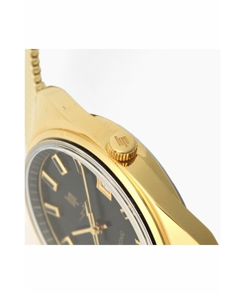 時計 LIP Electronic GOLD BLACK MILANESE Deuxieme Classe（ドゥーズィエムクラス）の「LIP Electronic GOLD