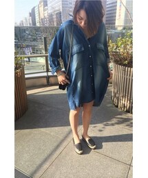 DEUXIEME CLASSE - ドゥーズィエムクラス シャツワンピ LInen シャツドレス（ワンピース）｜Deuxieme Classe