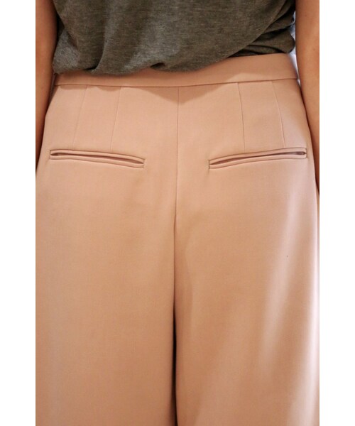 Spick & Span（スピックアンドスパン）の「≪予約≫スポンジWクロス クロップバギー◆（パンツ・レディース・ブラック/ナチュラル/キャメル/ピンク・34/36/38/40）」の9枚目の写真