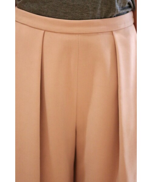 Spick & Span（スピックアンドスパン）の「≪予約≫スポンジWクロス クロップバギー◆（パンツ・レディース・ブラック/ナチュラル/キャメル/ピンク・34/36/38/40）」の8枚目の写真