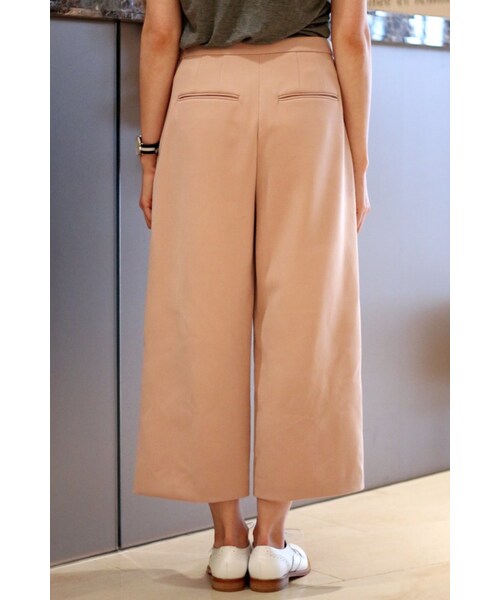 Spick & Span（スピックアンドスパン）の「≪予約≫スポンジWクロス クロップバギー◆（パンツ・レディース・ブラック/ナチュラル/キャメル/ピンク・34/36/38/40）」の7枚目の写真