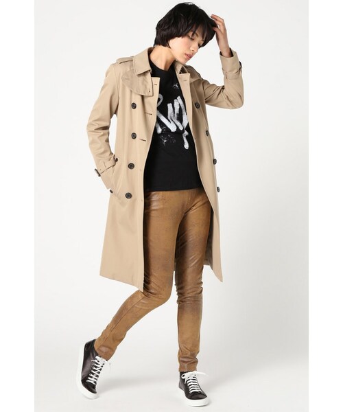 JOURNAL STANDARD(ジャーナルスタンダード)の「フェイクレザースキニー(パンツ・レディース・ブラウン・36/38/40)」の2枚目の写真