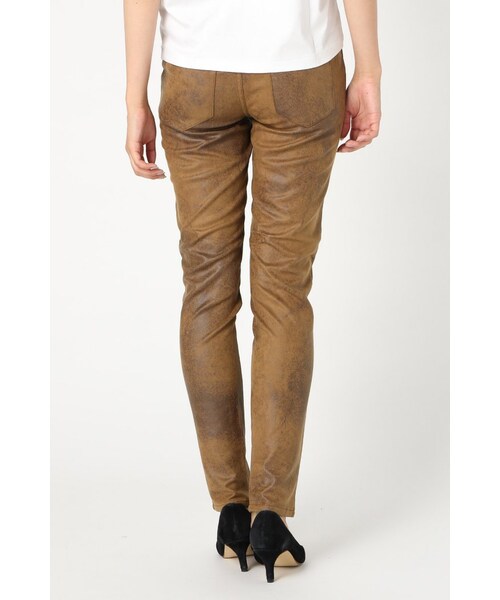 JOURNAL STANDARD(ジャーナルスタンダード)の「フェイクレザースキニー(パンツ・レディース・ブラウン・36/38/40)」の5枚目の写真