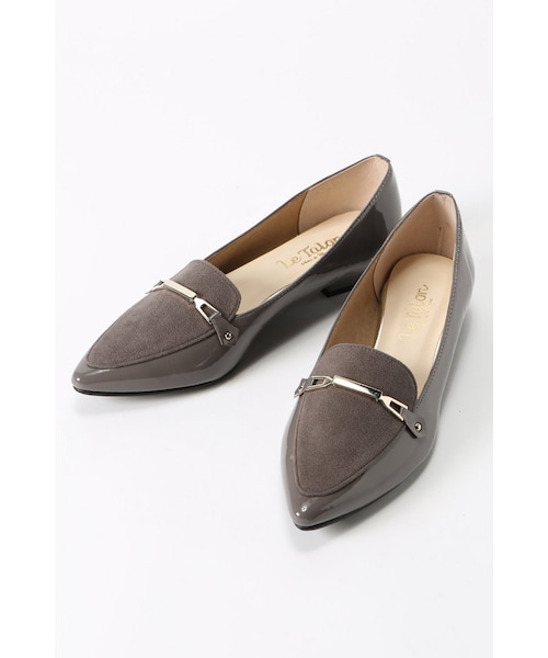 LE TALON（ルタロン）の「2CMポインテッドローファー（シューズ・レディース・ブラック/ブラック A/グレー・35.5/36/36.5/37/37.5/38）」の3枚目の写真